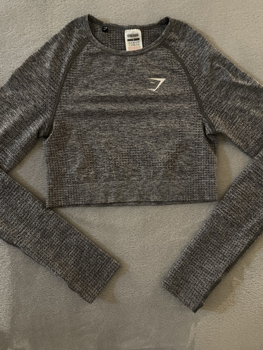 Gymshark grey crop top